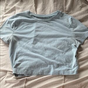 Wild Fable Light Blue Crop Top